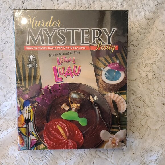MURDER MYSTERY DINNER PARTY LETHAL BOARD GAME BY UNIVERSITY GAMES VTG 2003 - Picture 1 of 9